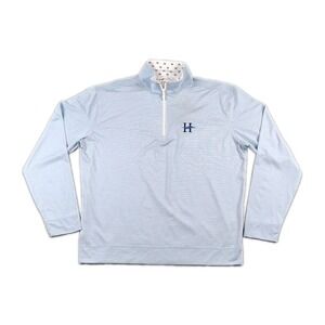 NWT Horn Legend Performance Luxury 1/4 Zip Golf Pullover Mens Sz M  Stripped